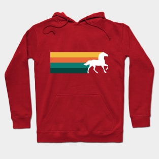 Retro WHITE HORSE sunset Hoodie